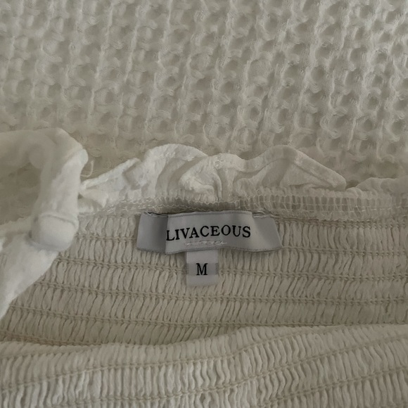 White Ruffle Dress - Picture 2 of 3